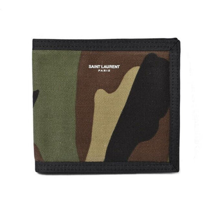 Saint Laurent Wallet YSL Foldable Military Army Green