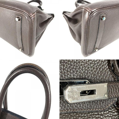 Hermes Handbag Birkin 35 Birkin 35 Taurillon Cles Mans Chocolat Brown
