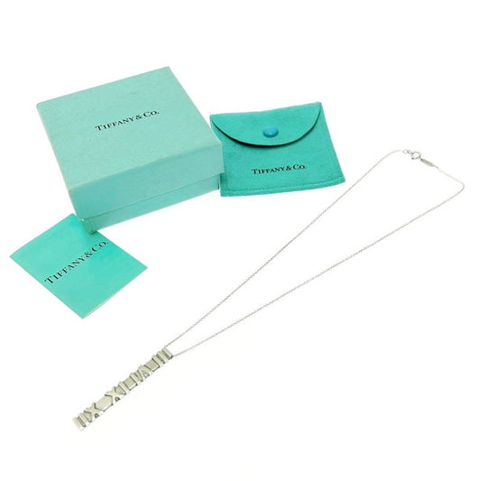 Tiffany & Co Silver Atlas Bar Necklace 7.0g 925 Engraved 421322 Necklace