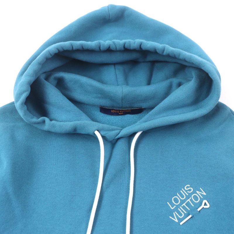 Louis Vuitton 22AW Signature Hoodie With Embroidery 100% Cotton Logo Embroidery