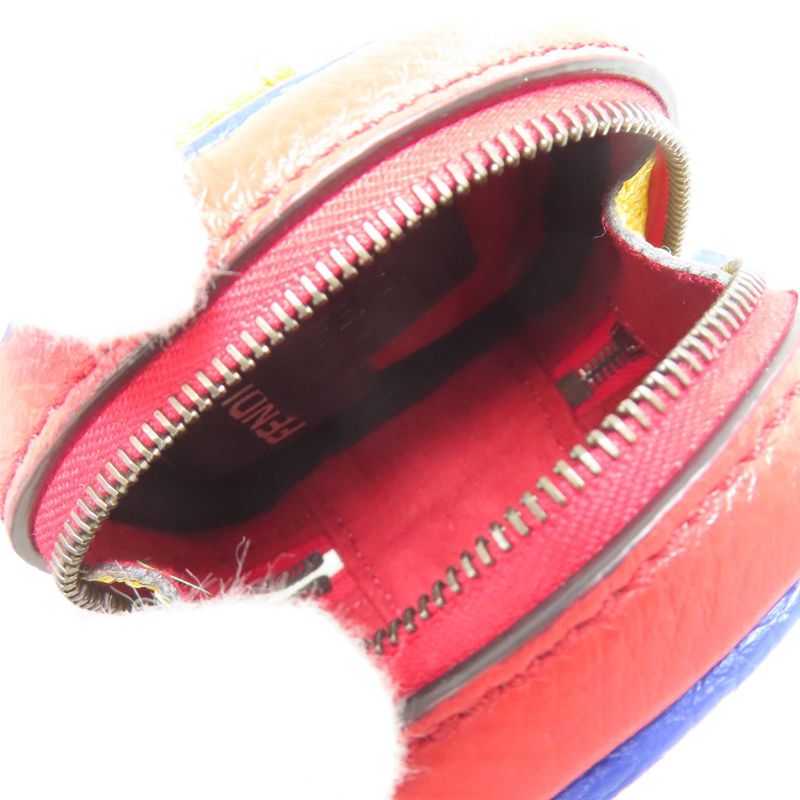 Fendi Logo Accessory Pouch Leather Women