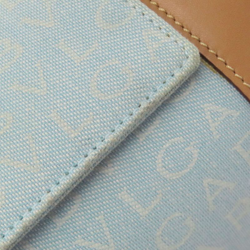 Bvlgari Bulgari Drum Bag Logomania Handbag Canvas Leather Women