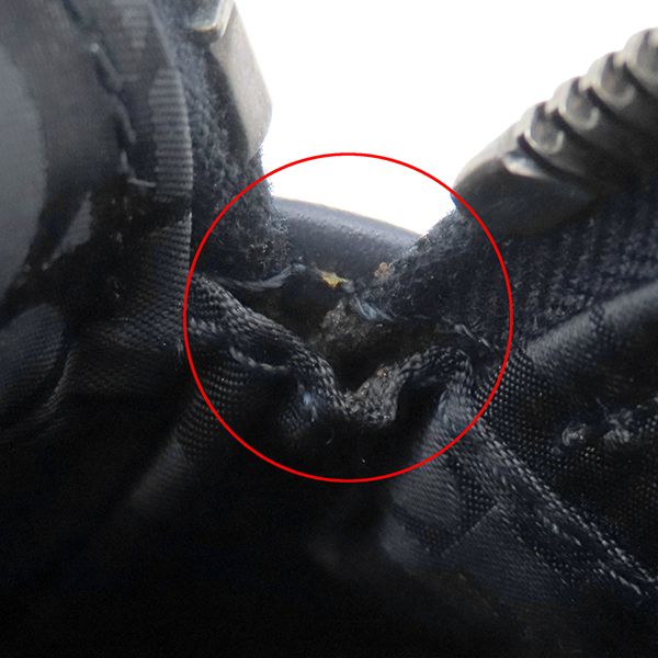 Christian Dior 2way Bag Micro Pouch Canvas Leather Navy Silver Hardware Navy