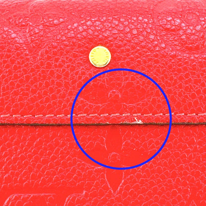 Louis Vuitton Monogram Portefeuille Long Wallet Red