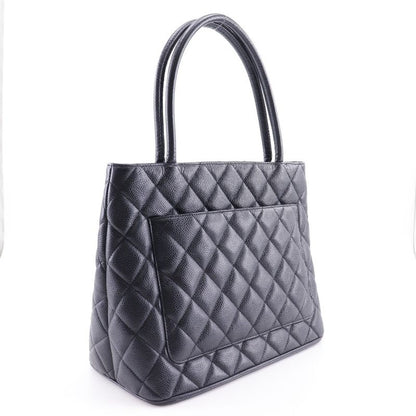 Chanel Reproduction Tote Caviar Skin Black Women's Tote Bag