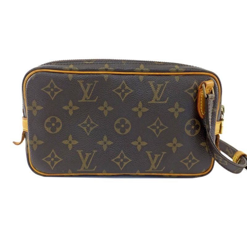 Louis Vuitton Pochette Monogram Shoulder Bag Gold Hardware
