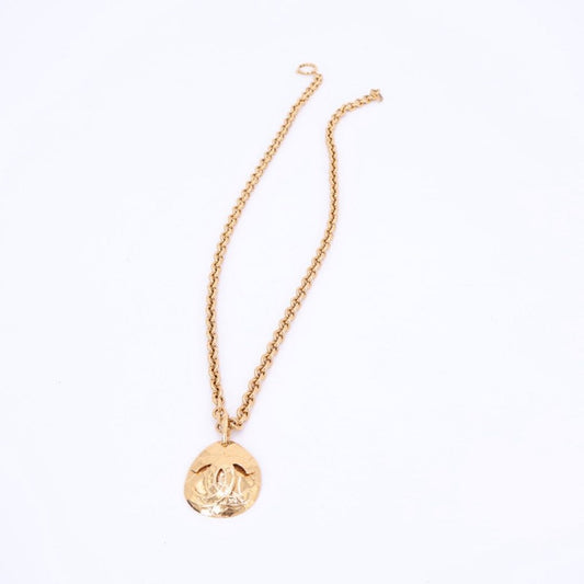 Chanel Chain Long Necklace Coco Mark Gold Accessories 94 P Vintage