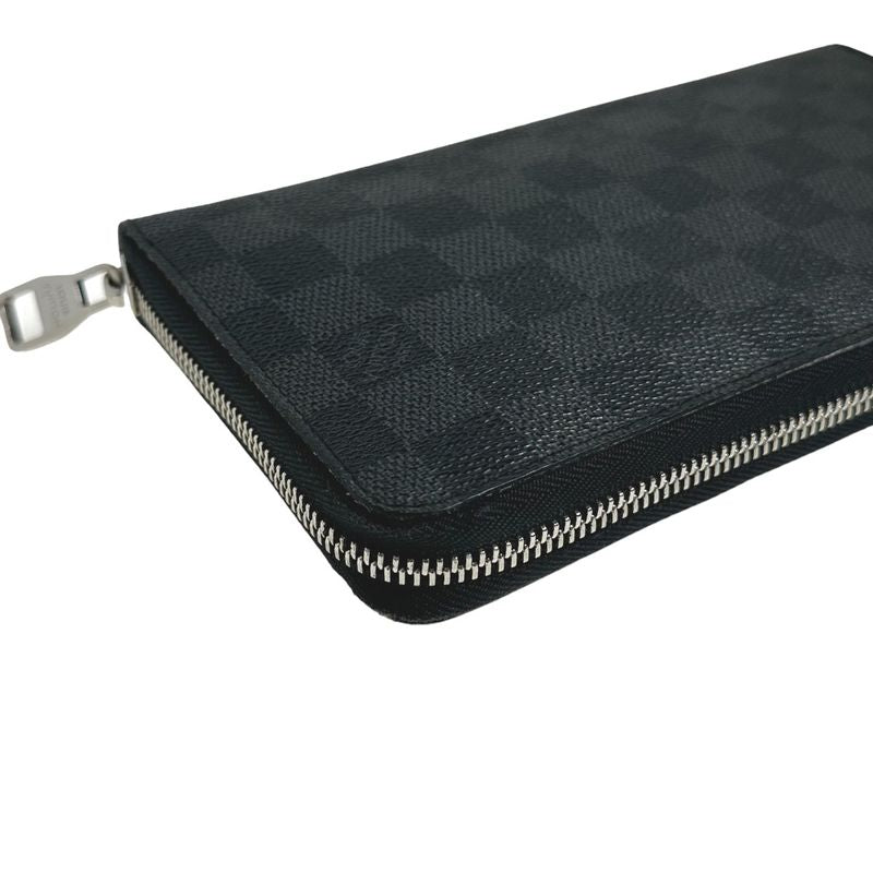 Louis Vuitton N63077 Damier Graphite Round Zipper Zippy Organizer Long Wallet
