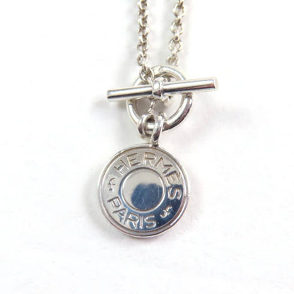Hermes Amulet H Confetti Serie Necklace Pendant Accessory Ag925 Silver Weight