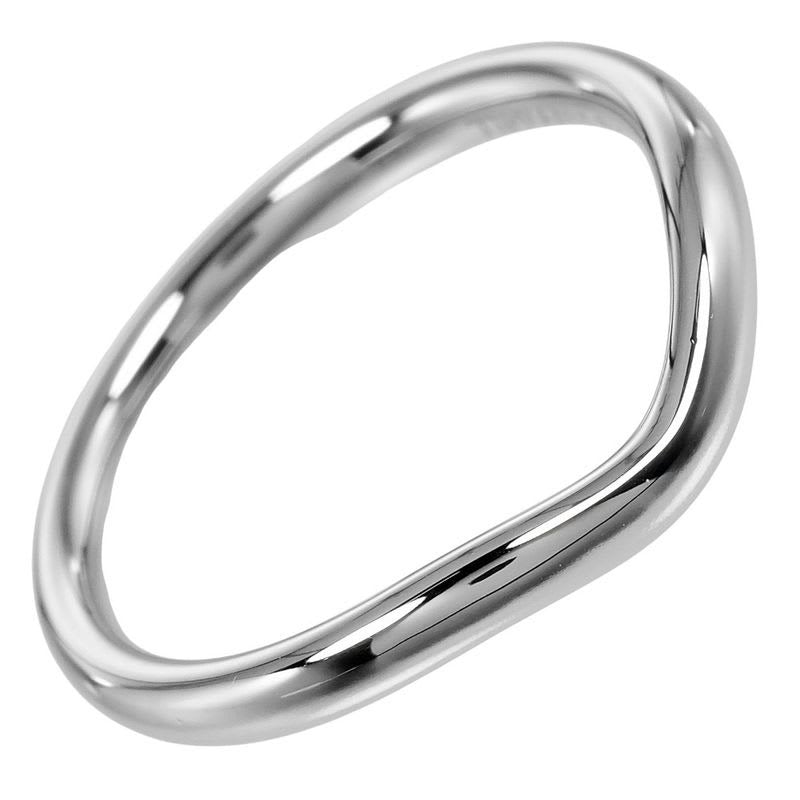 Tiffany & Co Curved Band Pt950 Platinum No 8 3.3 g Ring