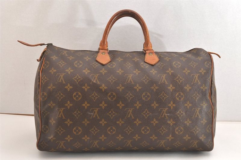 Louis Vuitton Monogram Speedy 40 Hand Boston Bag Old Shape LV 2951n