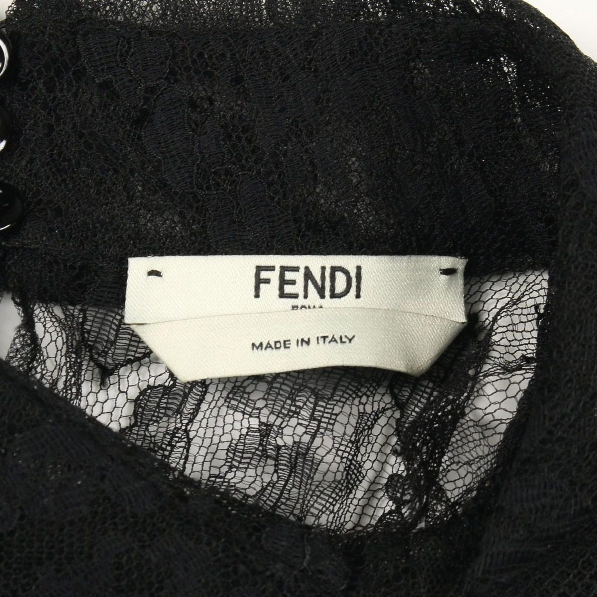 Fendi Blouse Fully Lace Cotton Top — view 3