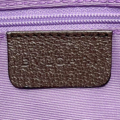 Bulgari Tote Bag Lolita Beige Brown Logomania Excellent Condition