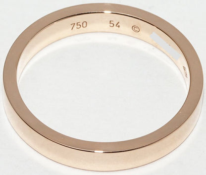 Cartier Ring 18K Pink Gold C De Cartier Ring Engraved Ring Width 3mm (012in)