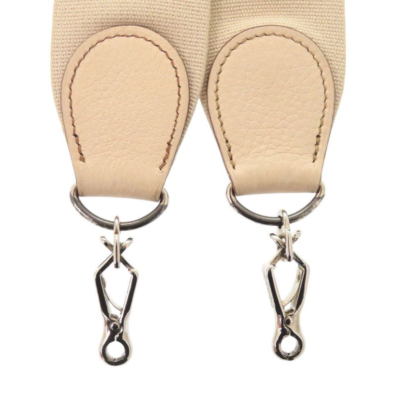 Hermes Evelyn Strap Beige Silver Hardware Courchevel /canvas 1873 Hermes
