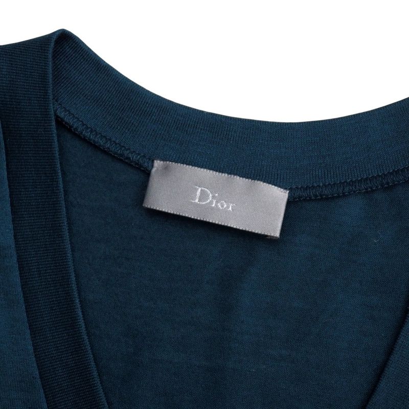 DIOR Homme Dior Homme Short Sleeve T-shirt Size XS BEE Embroidery Cotton V-neck
