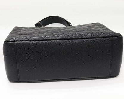 Chanel Tote Chain Shoulder Bag Matelasse GST Large Shopping Bag Caviar Skin