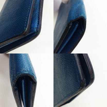 Louis Vuitton Portefeuille Brazza Long Wallet Taiga Leather Blue M32815 Blue