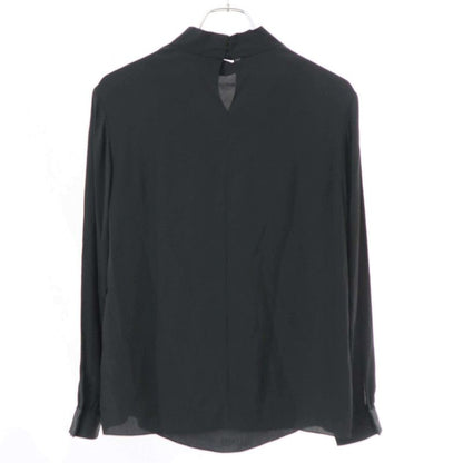 Celine High Neck Silk Pullover Shirt Blouse 2b112008d Black 34