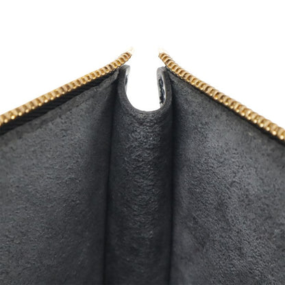 Louis Vuitton Epi Pochette Accessoire Accessory Pouch Handbag Noir Black Gold