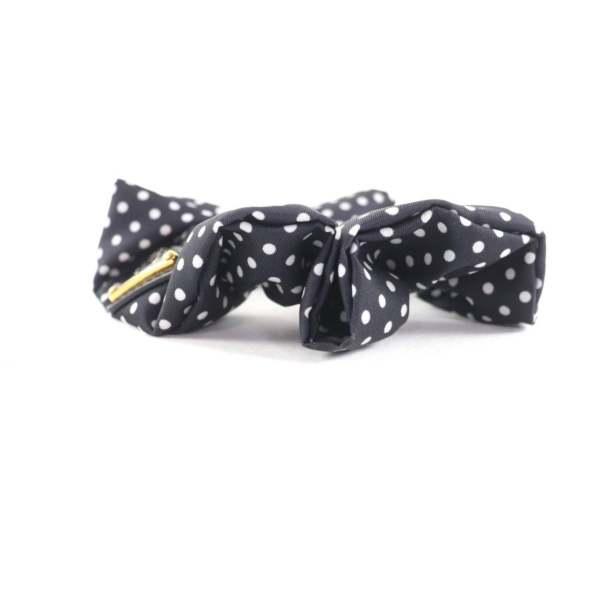 Prada 1 If015 Scrunchie Black Dot Triangle Logo — view 4