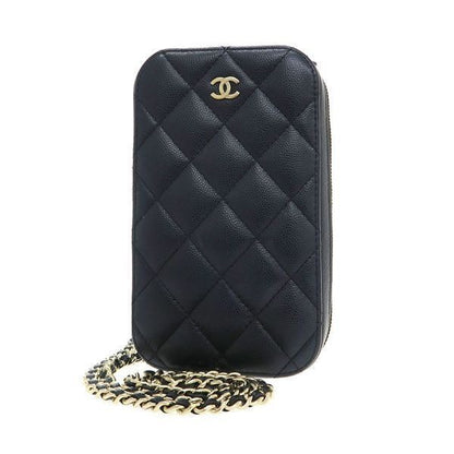 Chanel Quilted Caviar Chain Messenger Bag
