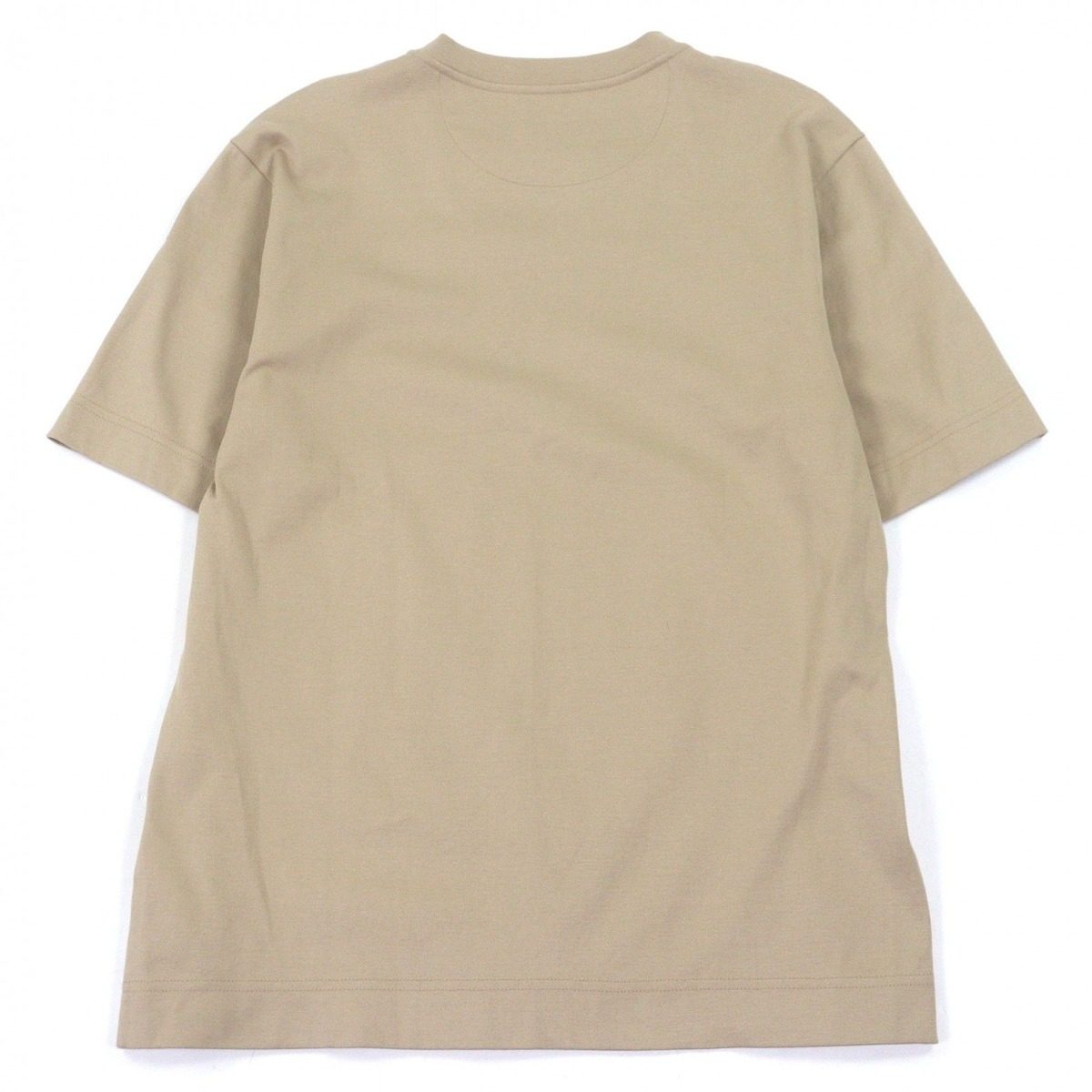 Fendi Cotton 100% FF Logo Zucca Top Short Sleeve T-Shirt Beige — view 3