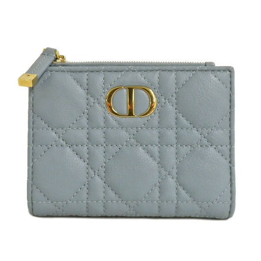 Dior Caro Dahlia Wallet Cannage Cloud Blue Calfskin Light