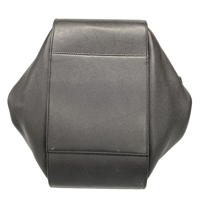 Loewe Tote Bag Hammock Bag Small Black With C Engraved Leather