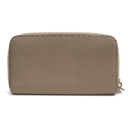 Fendi Long Wallet Women Leather Gray 8 M0374 Selleria — view 2