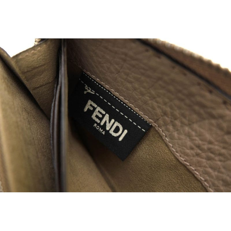 Fendi Long Wallet Women Leather Gray 8 M0374 Selleria — view 7