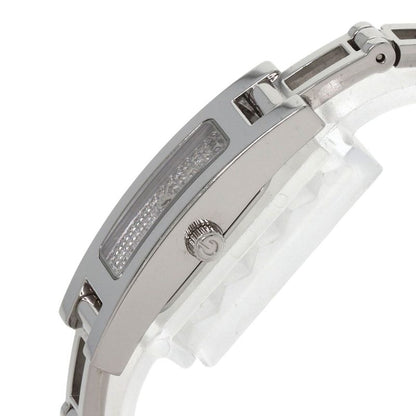 Gucci 3900l Square Face Dial With Diamonds Wristwatch SS Ladies