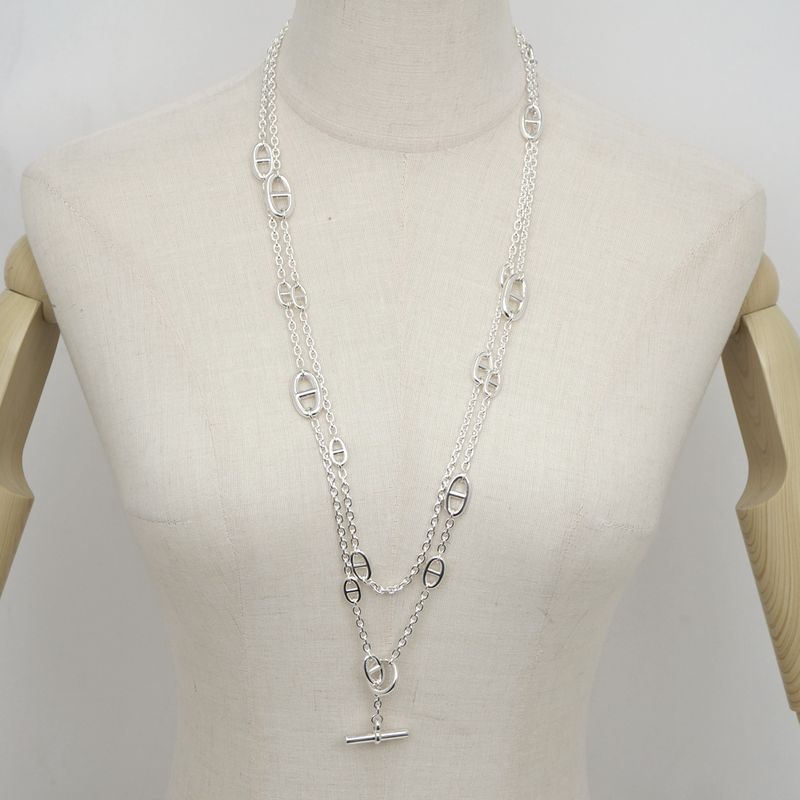 Hermes Necklace Chaine D'ancre Farande 160 Ag925 SV Silver - Jewelry -