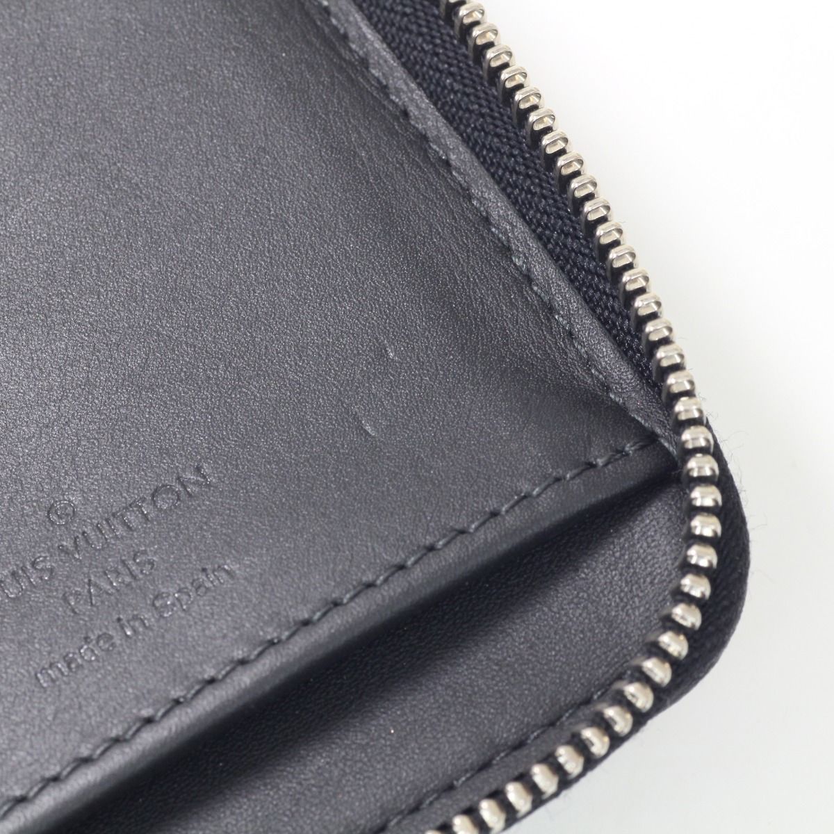 Louis Vuitton Damier Cobalt Zippy Wallet Vertical Long Wallet N62240 Black X