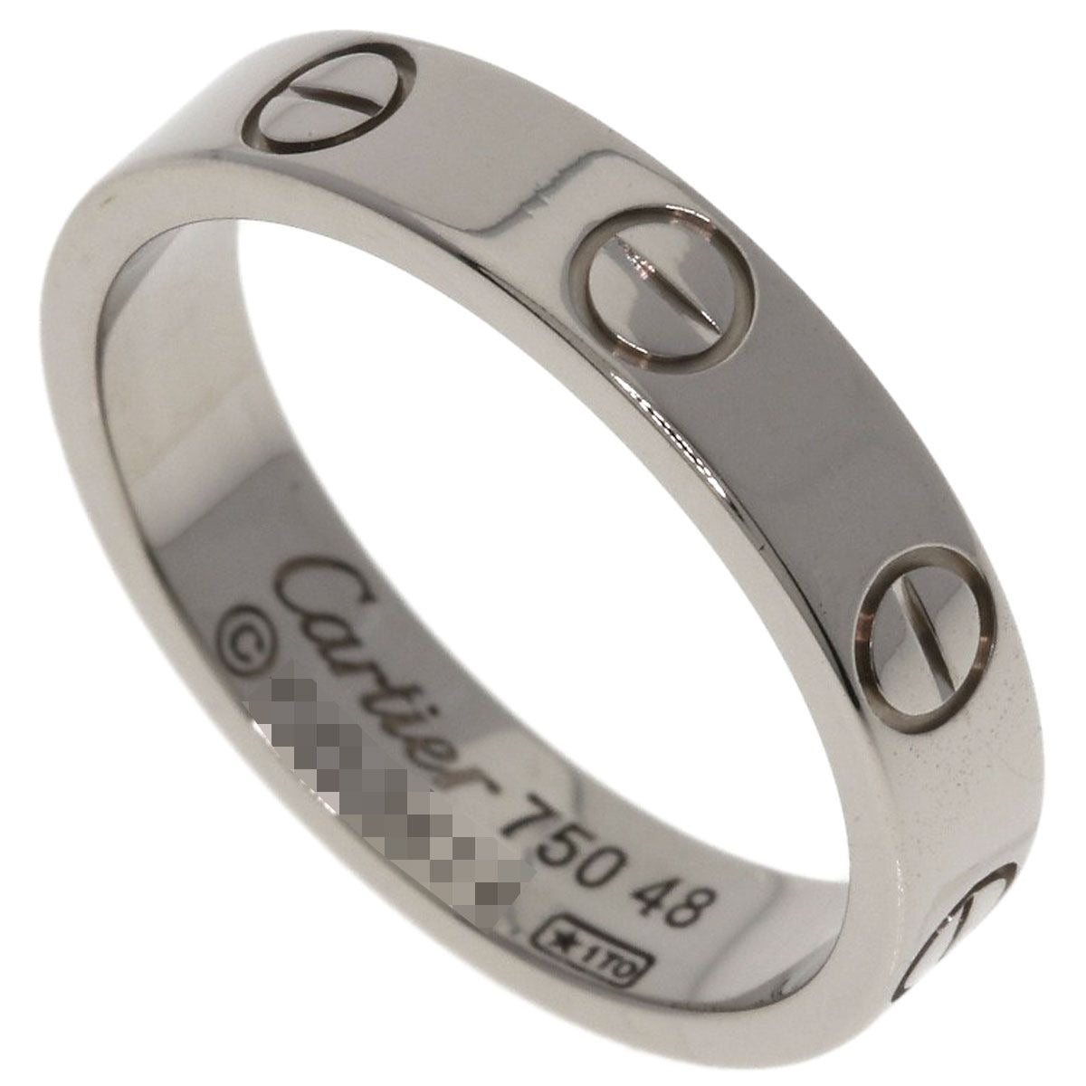 Cartier Mini Love Ring 48 18K White Gold