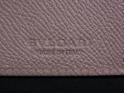 Bvlgari Leather 6-ring Key Case Key Case Ladies Pink And Silver Fn5044