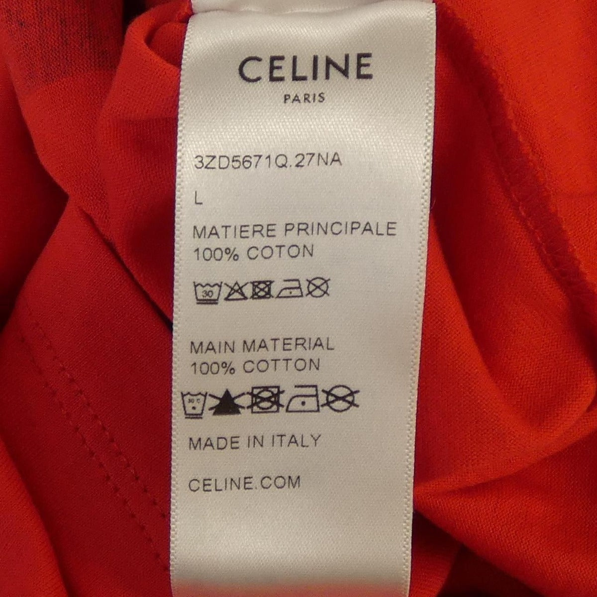 Celine T-Shirt Red Transparency — view 3