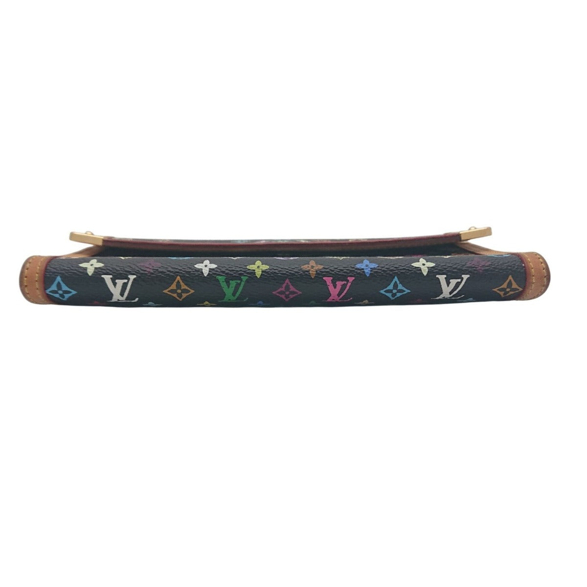 Louis Vuitton Multicolor International Monogram Wallet Black Noir — view 5