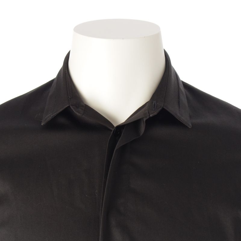 Dior Homme Cotton Ribbed Wing Long Sleeve Shirt Top Black