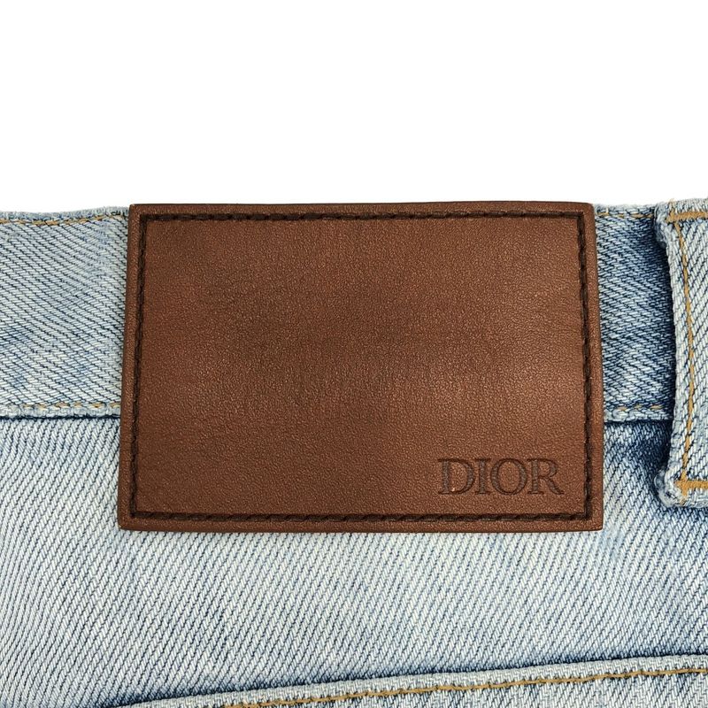 Dior X Kenny Scharf Dior X Kenny Scharf 21aw Damaged and Repaired Denim Pants