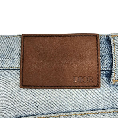 Dior X Kenny Scharf Dior X Kenny Scharf 21aw Damaged and Repaired Denim Pants