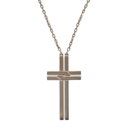 Cartier Cross Pendant Necklace 18K Yellow Gold