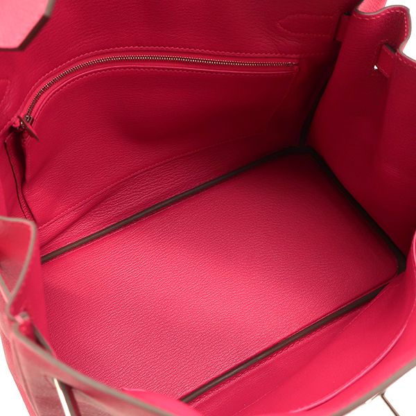 Hermes Handbag Birkin 30 Vaux Epson Rose Extreme Silver Hardware Y Engraved [box