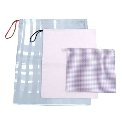 Hermes Petit H Ash Drawstring Purse 3 Types Set Pouch Accessory