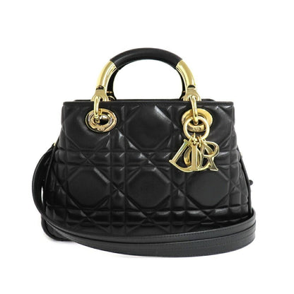 Dior 95.22 Cannage Handbag 2-Way Shoulder Calfskin