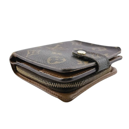 Louis Vuitton M61667 Monogram Compact Zipped Wallet With Zipped Card Pocket