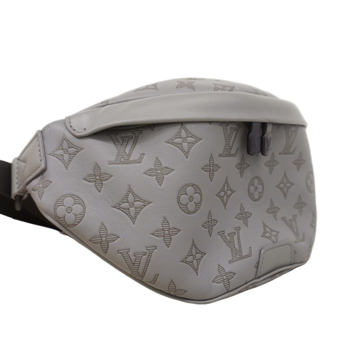 Louis Vuitton Waist Bag Monogram Shadow Discovery PM Anthracite Gray — view 2