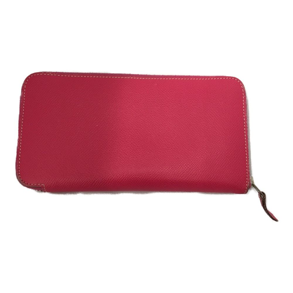 Hermes Azap Classic Leather Long Wallet Pink