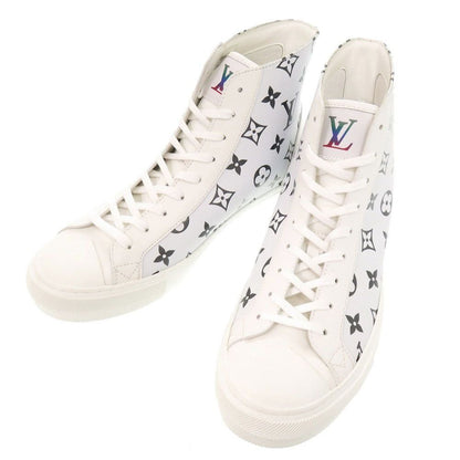 Louis Vuitton Tattoo Line Monogram High Cut 6.5 Leather Rubber White