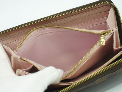 Authentic Louis Vuitton LV New Shape Zippy Wallet Damier Ebène Long Wallet